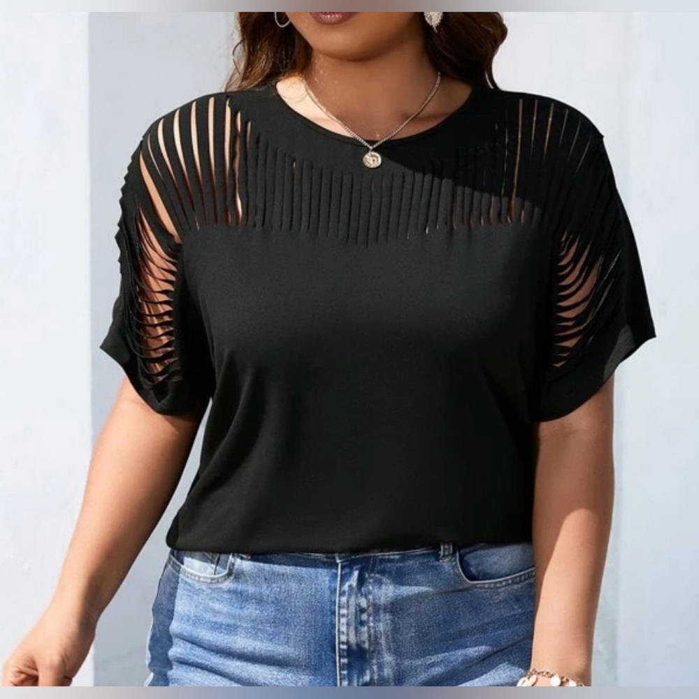 Ladder Ripped Tee - Picture 4 of 6